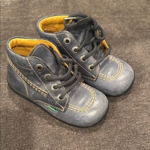 Stylish Kids Blue Leather Boots